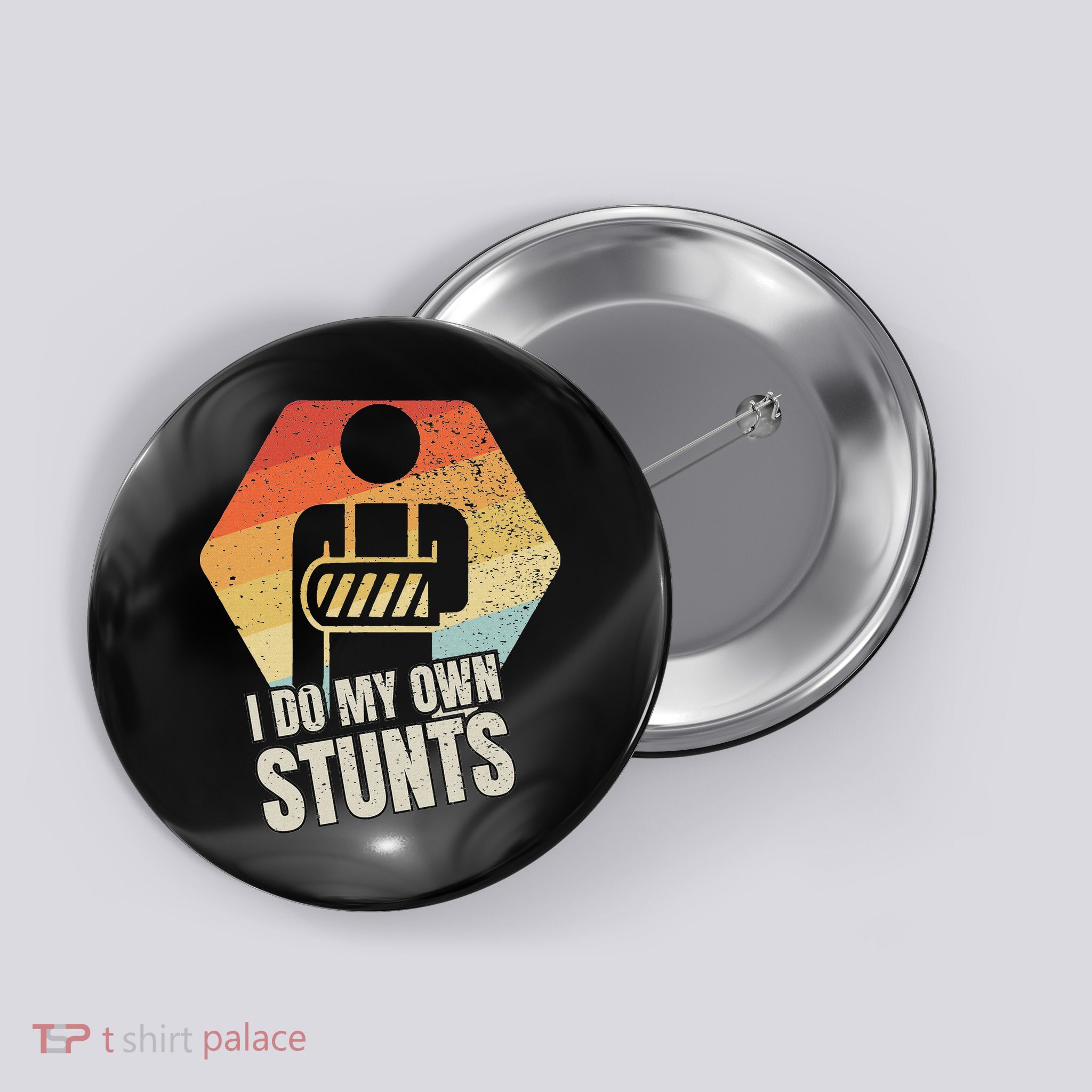 I Do My Own Stunts Broken Arm Gifts Funny Injury Button