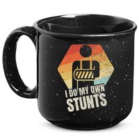 I Do My Own Stunts Broken Arm Gifts Funny Injury 15oz Campfire Ceramic Mug