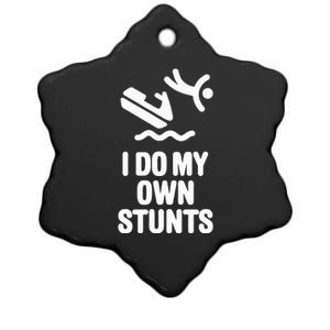 I Do My Own Stunts Jet Ski Personal Watercraft Pwc Gift Ceramic Star Ornament