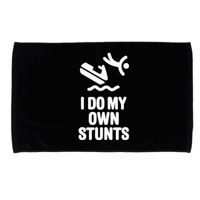 I Do My Own Stunts Jet Ski Personal Watercraft Pwc Gift Microfiber Hand Towel