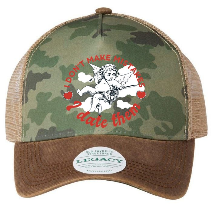 I Don't Make Mistakes I Date Them Cupid Legacy Tie Dye Trucker Hat