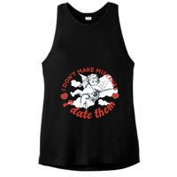 I Don't Make Mistakes I Date Them Cupid Ladies PosiCharge Tri-Blend Wicking Tank