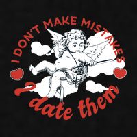 I Don't Make Mistakes I Date Them Cupid Ladies PosiCharge Tri-Blend Wicking Tank