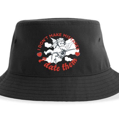 I Don't Make Mistakes I Date Them Cupid Sustainable Bucket Hat
