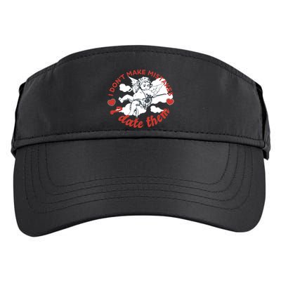 I Don't Make Mistakes I Date Them Cupid Adult Drive Performance Visor