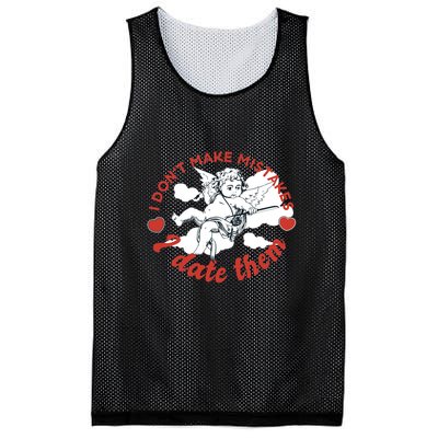 I Don't Make Mistakes I Date Them Cupid Mesh Reversible Basketball Jersey Tank