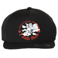 I Don't Make Mistakes I Date Them Cupid Wool Snapback Cap