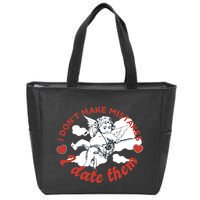 I Don't Make Mistakes I Date Them Cupid Zip Tote Bag