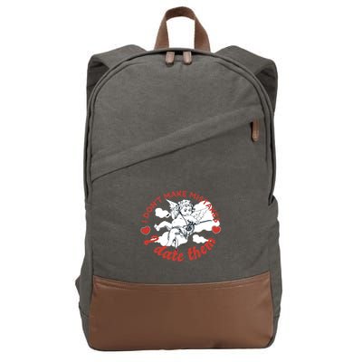 I Don't Make Mistakes I Date Them Cupid Cotton Canvas Backpack