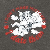 I Don't Make Mistakes I Date Them Cupid Cotton Canvas Backpack