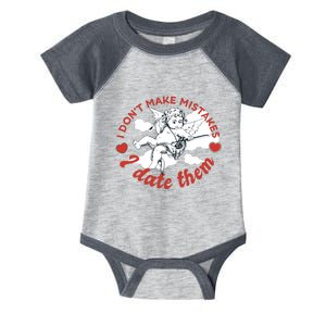 I Don't Make Mistakes I Date Them Cupid Infant Baby Jersey Bodysuit