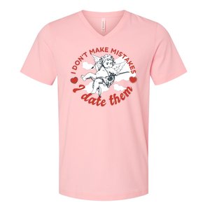 I Don't Make Mistakes I Date Them Cupid V-Neck T-Shirt