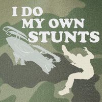 I Do My Own Stunts Snowmobile Snow Machine All Legacy Tie Dye Trucker Hat