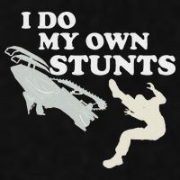 I Do My Own Stunts Snowmobile Snow Machine All Ladies PosiCharge Tri-Blend Wicking Tank