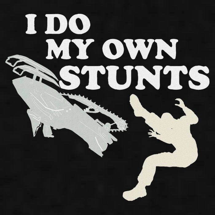 I Do My Own Stunts Snowmobile Snow Machine All Ladies PosiCharge Tri-Blend Wicking Tank