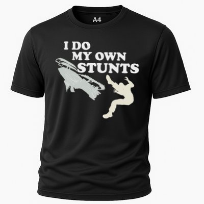 I Do My Own Stunts Snowmobile Snow Machine All Performance Shirt