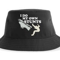I Do My Own Stunts Snowmobile Snow Machine All Sustainable Bucket Hat