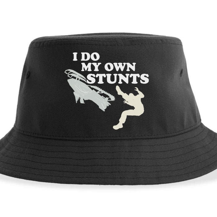 I Do My Own Stunts Snowmobile Snow Machine All Sustainable Bucket Hat