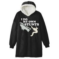 I Do My Own Stunts Snowmobile Snow Machine All Hooded Wearable Blanket