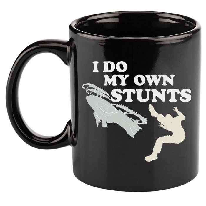 I Do My Own Stunts Snowmobile Snow Machine All 11oz C Handle Ceramic Mug