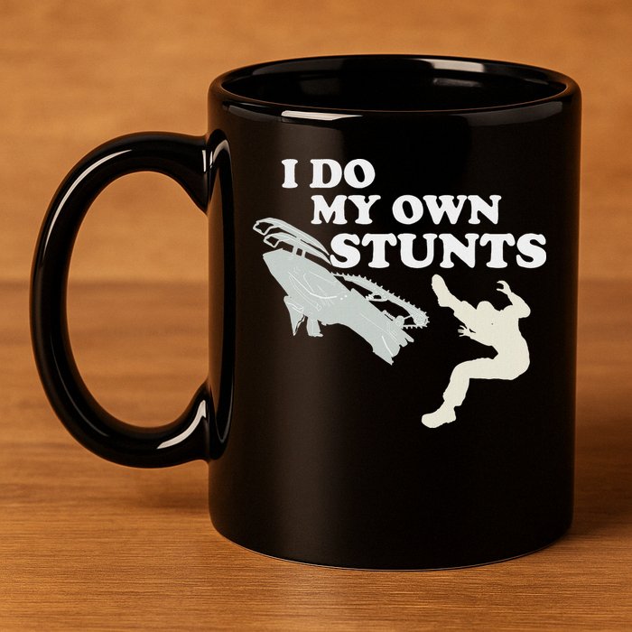 I Do My Own Stunts Snowmobile Snow Machine All 11oz C Handle Ceramic Mug
