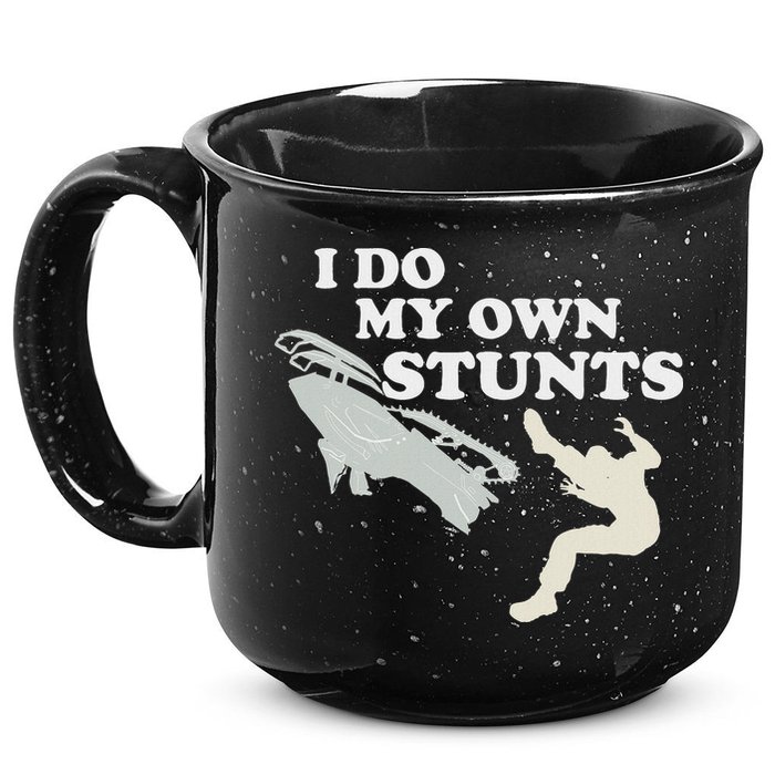 I Do My Own Stunts Snowmobile Snow Machine All 15oz Campfire Ceramic Mug