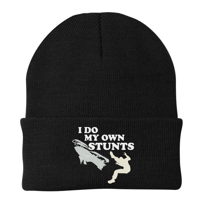 I Do My Own Stunts Snowmobile Snow Machine All Beanie