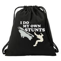 I Do My Own Stunts Snowmobile Snow Machine All Drawstring Bag