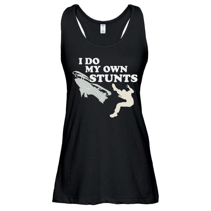 I Do My Own Stunts Snowmobile Snow Machine All Ladies Essential Flowy Tank