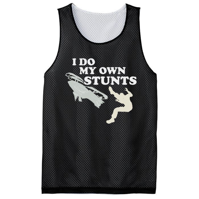 I Do My Own Stunts Snowmobile Snow Machine All Mesh Reversible Basketball Jersey Tank