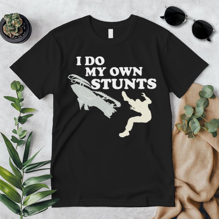 I Do My Own Stunts Snowmobile Snow Machine All Premium T-Shirt