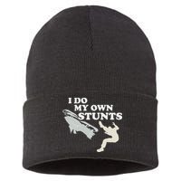 I Do My Own Stunts Snowmobile Snow Machine All Sustainable Knit Beanie