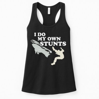 I Do My Own Stunts Snowmobile Snow Machine All Womens Tank Top