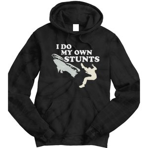 I Do My Own Stunts Snowmobile Snow Machine All Tie Dye Hoodie