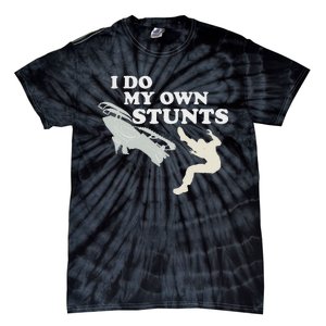 I Do My Own Stunts Snowmobile Snow Machine All Tie-Dye T-Shirt