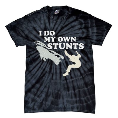 I Do My Own Stunts Snowmobile Snow Machine All Tie-Dye T-Shirt
