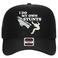I Do My Own Stunts Snowmobile Snow Machine All Trucker Hat