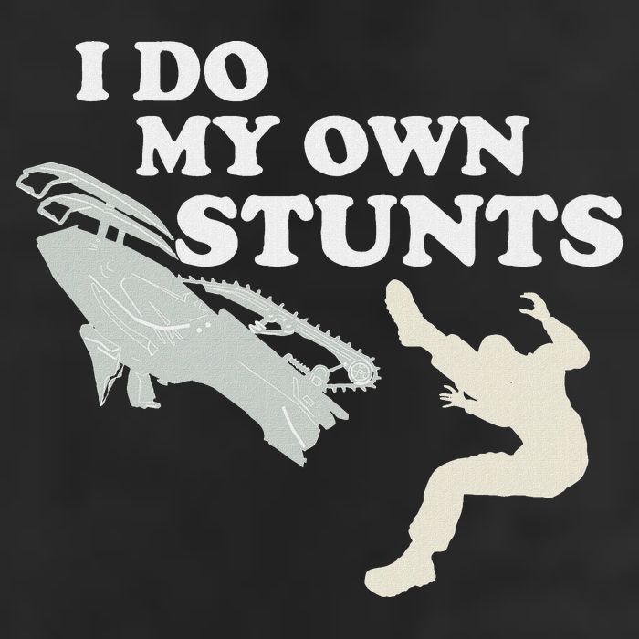 I Do My Own Stunts Snowmobile Snow Machine All Trucker Hat