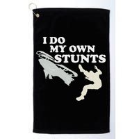 I Do My Own Stunts Snowmobile Snow Machine All Golf Towel