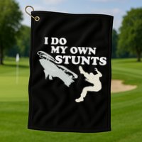 I Do My Own Stunts Snowmobile Snow Machine All Golf Towel