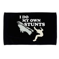 I Do My Own Stunts Snowmobile Snow Machine All Microfiber Hand Towel