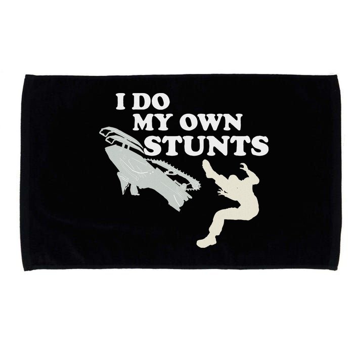 I Do My Own Stunts Snowmobile Snow Machine All Microfiber Hand Towel