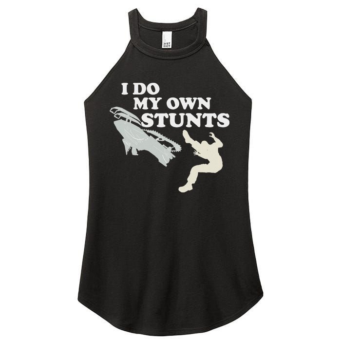 I Do My Own Stunts Snowmobile Snow Machine All Women's Perfect Tri Rocker Tank