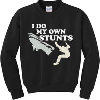 I Do My Own Stunts Snowmobile Snow Machine All Kids Sweatshirt