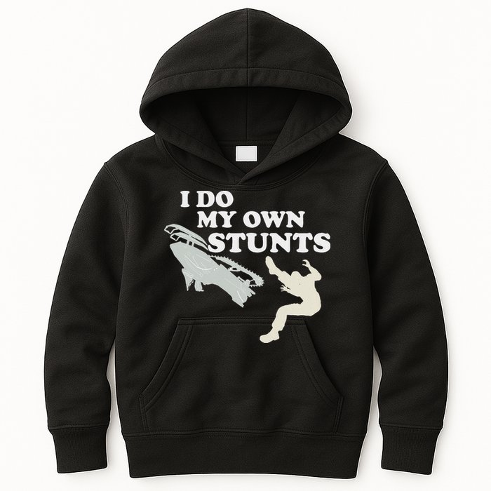 I Do My Own Stunts Snowmobile Snow Machine All Kids Hoodie