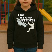 I Do My Own Stunts Snowmobile Snow Machine All Kids Hoodie