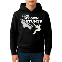 I Do My Own Stunts Snowmobile Snow Machine All Kids Hoodie