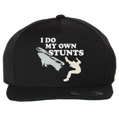 I Do My Own Stunts Snowmobile Snow Machine All Wool Snapback Cap