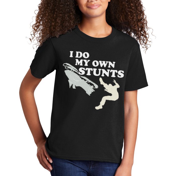 I Do My Own Stunts Snowmobile Snow Machine All Kids T-Shirt