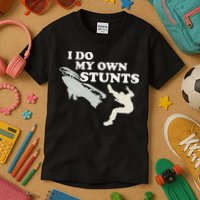 I Do My Own Stunts Snowmobile Snow Machine All Kids T-Shirt